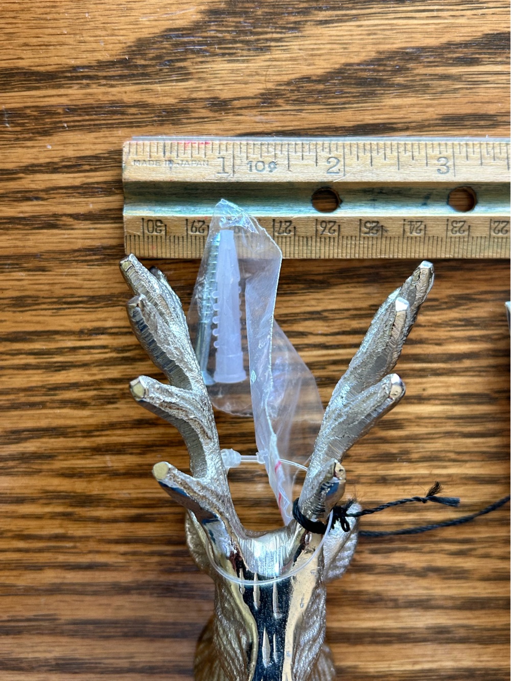 Broyhill NWT Silver Cast Deer Antler Wall Hook Lightweight - Picture 7 of 9
